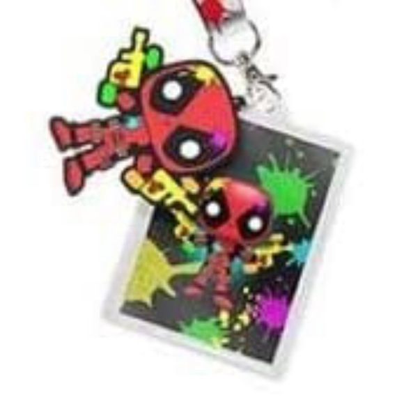 Funko Marvel Lanyard & Badgeholder Paintball Deadpool, Multicolor - Picture 2 of 3